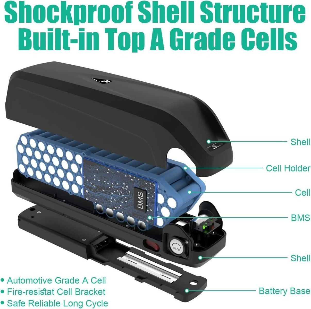 36V/19Ah Frame Battery (LG cells) thumbnail 4